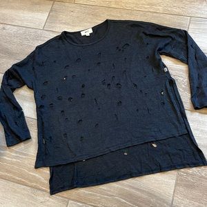 NYTT Side Split Tee with Holes Sz 0